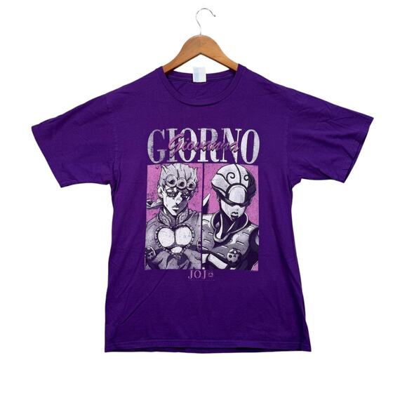 Jojo's Bizarre Adventure Giorno Giovanna Vaporwave Anime Japan Tee T-Shirt M - Picture 1 of 2